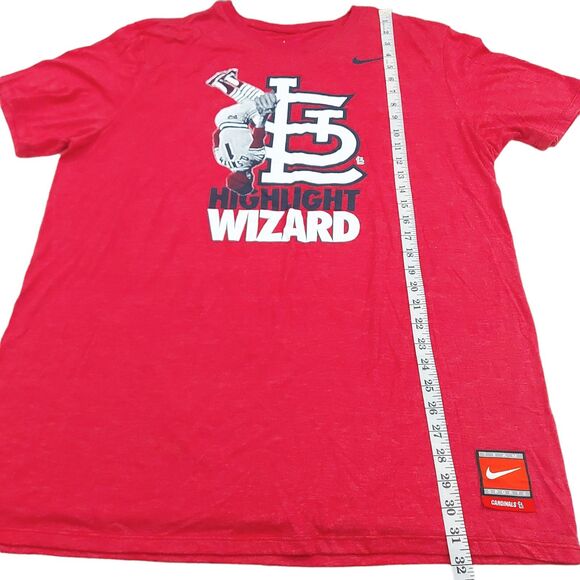 Nike Cooperstown Collection St Louis Cardinals Ozzie Smith T-Shirt Mens XXL Red - Picture 6 of 9